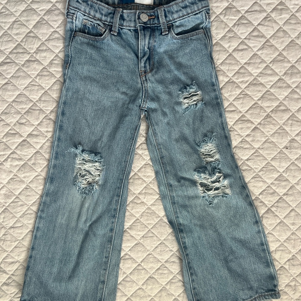 Old Navy Kids Distressed Light Blue Jeans